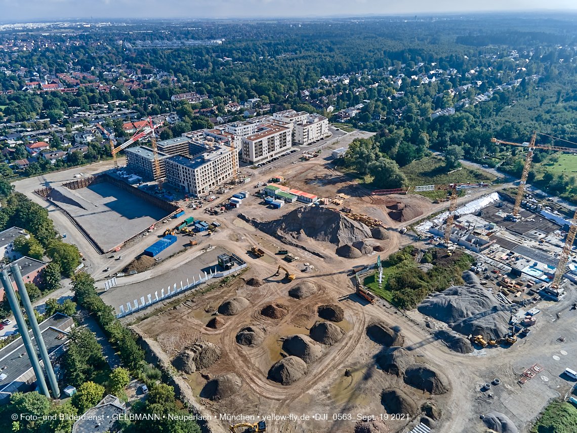 19.09.2021 - Aktuelle Luftbilder aus dem Alexisquartier und Pandion Verde in Neuperlach in München 19.09.2021 - Aktuelle Luftbilder aus dem Alexisquartier und Pandion Verde in Neuperlach in München